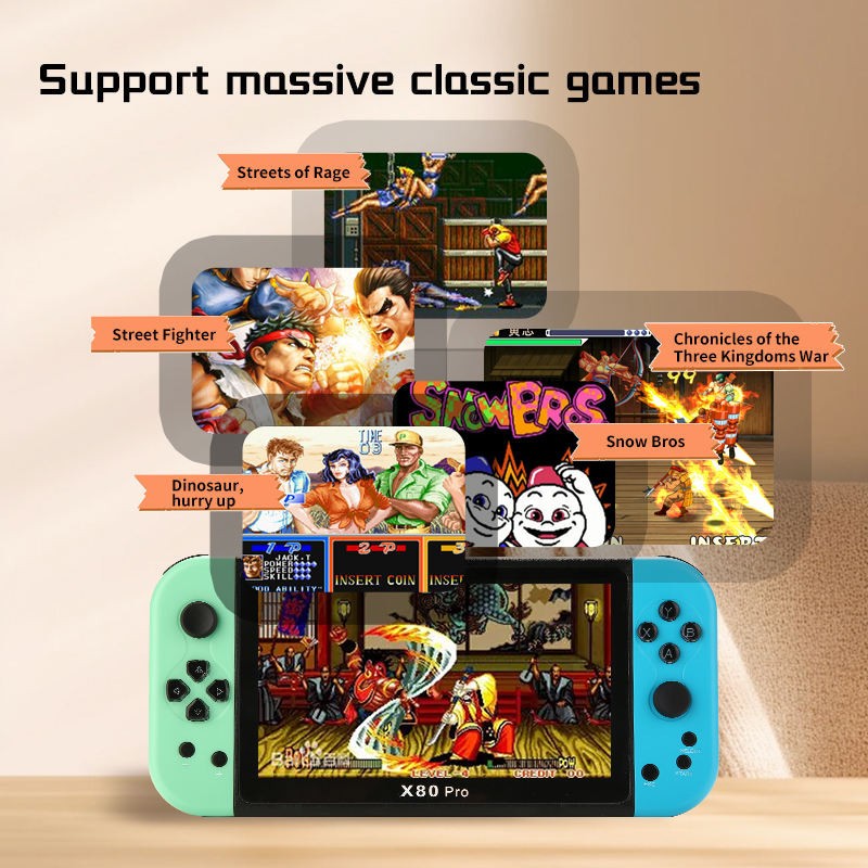 Portable( X80 PRO) Console 7.0″ Screen Handheld Video Game PSP handheld console