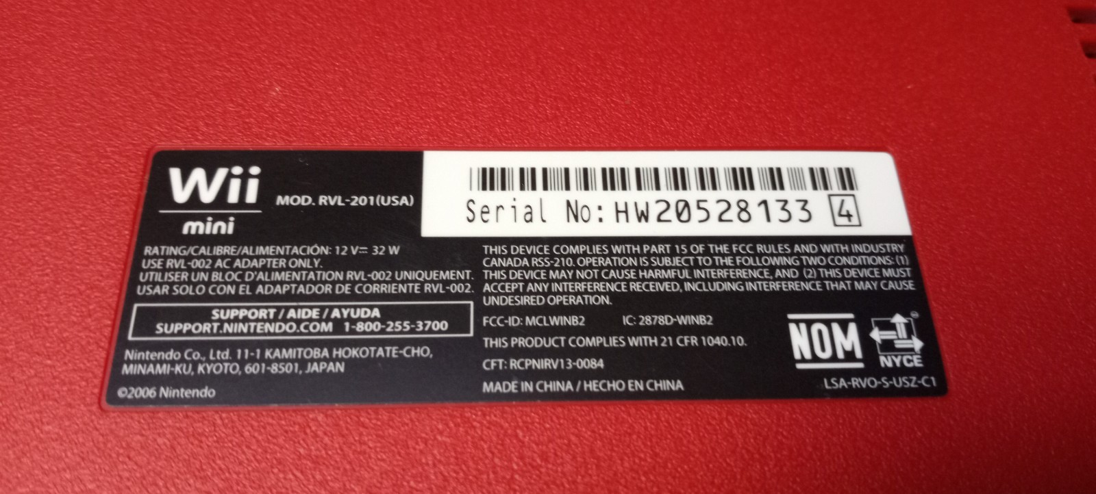 Wii MINI SYSTEM NINTENDO…TESTED….PLS READ