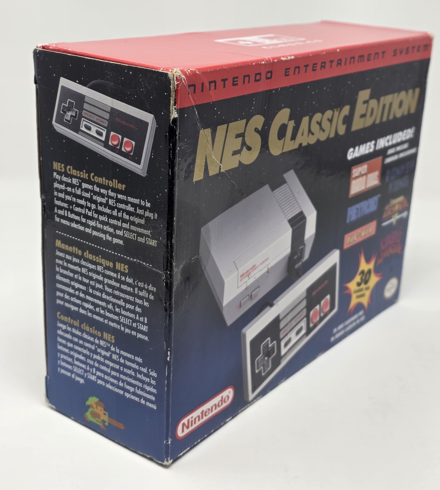 Nintendo Entertainment System NES Edition Console Gray + Wii Classic Controller