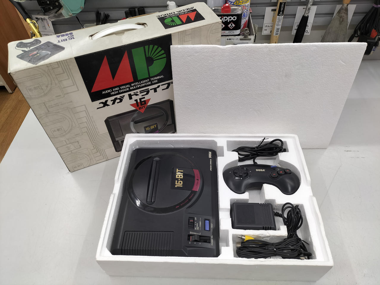 Mega Drive Console Controller VA4 Boxed Tested System SEGA HAA-2510 Japan GOOD
