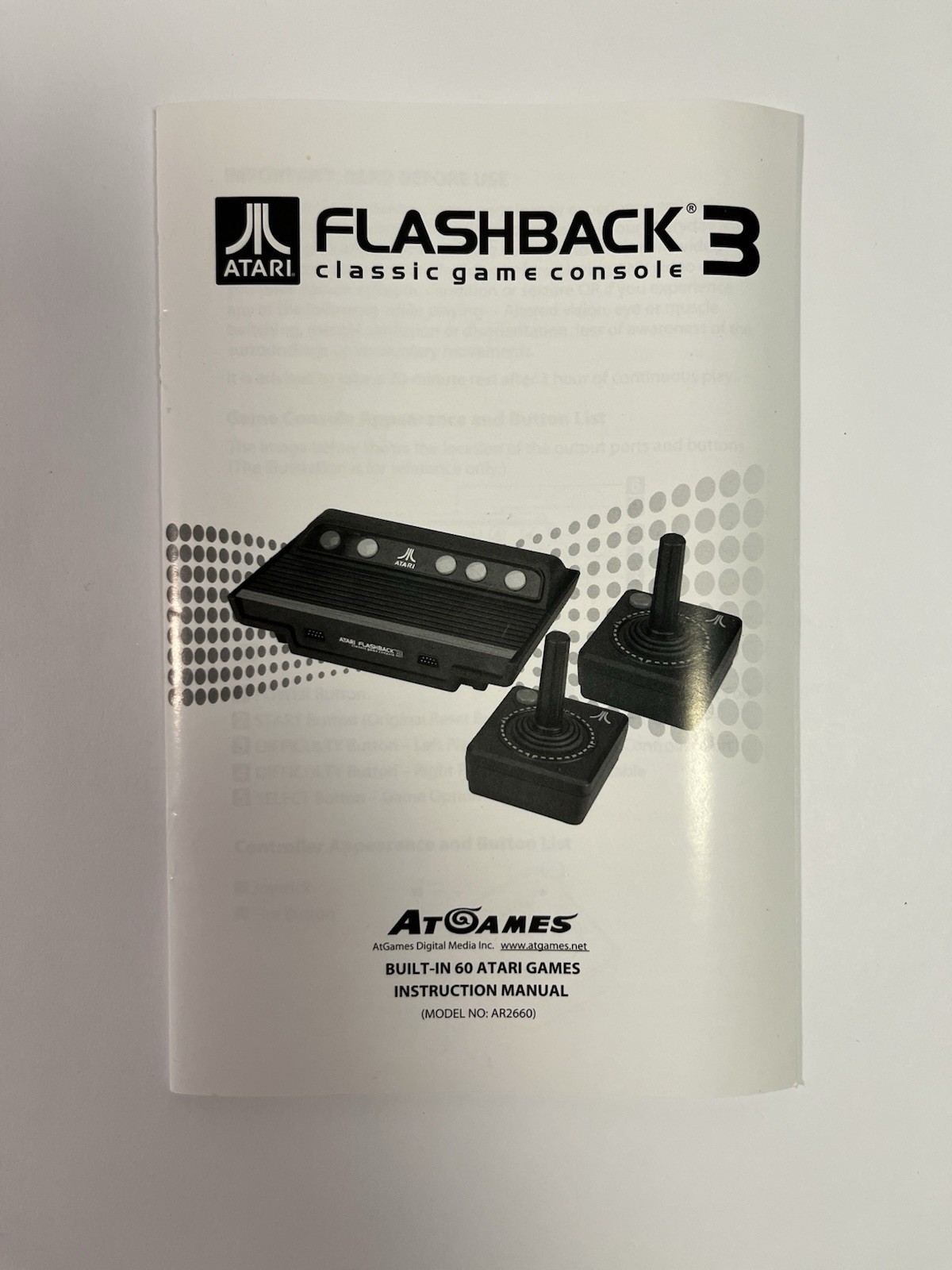 Atari Flashback 3 Console Complete In Box CIB Tested Working 60 Games