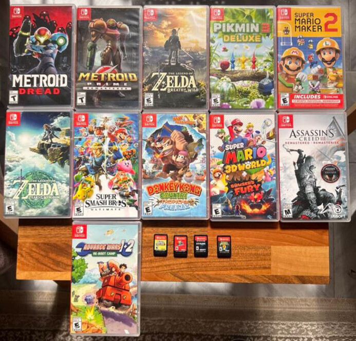Nintendo Switch OLED 64GB + 15 games + Pro Wireless Controller – Ultimate Bundle