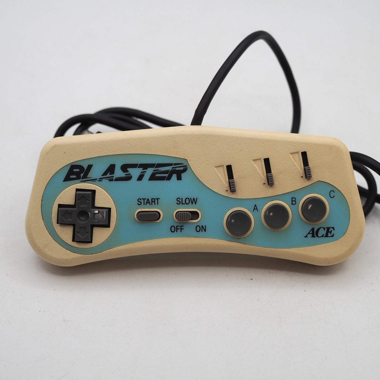 BLASTER Controller ACS-01 White Ace Denshi For SEGA Mega Drive Tested Working