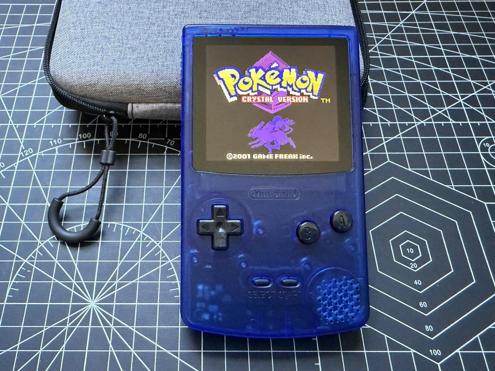 Blue FunnyPlaying FPGBC W/ IPS Screen & Li Battery USBC Gameboy Color GBC & DMG