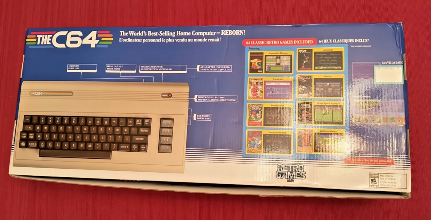 THE C64 Full Size Retro MicroComputer Console Working Keyboard Commodore 64