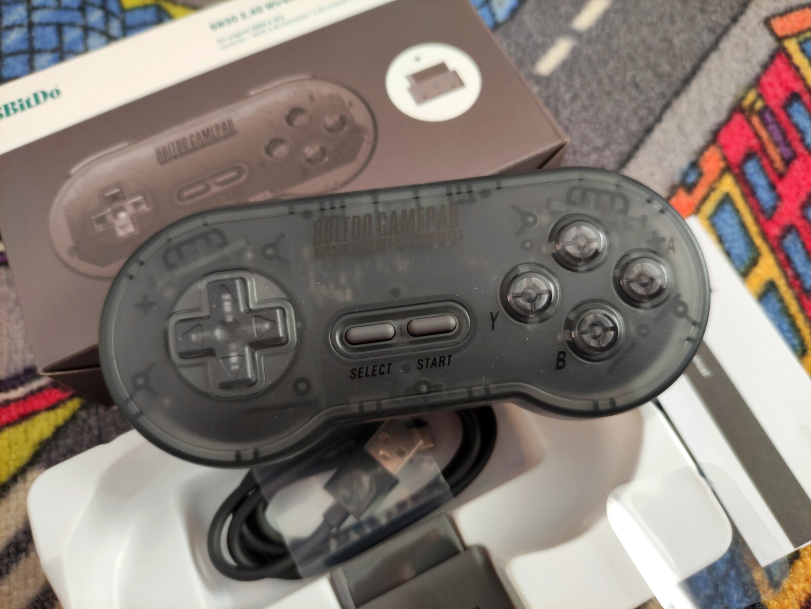 Super nintendo transparent black edition NTSC USA + NTSC Japan SNES