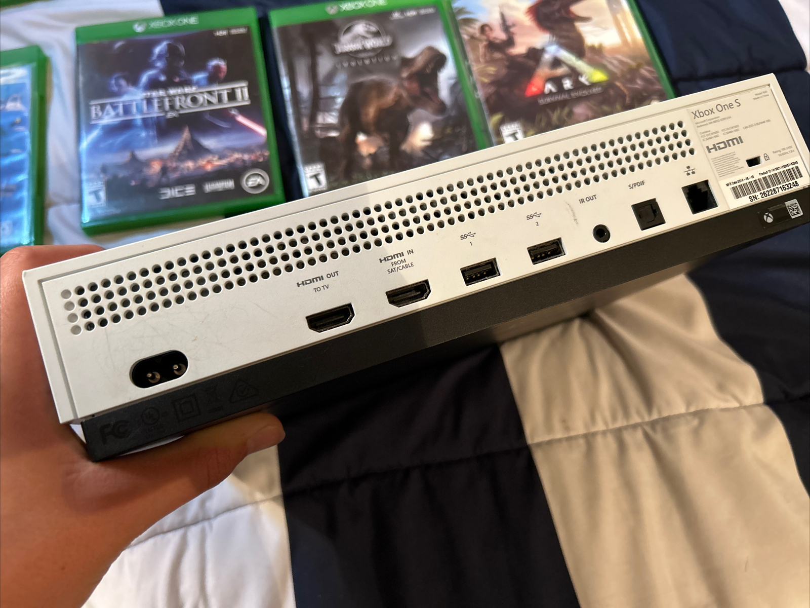 Xbox One + Elite Controller Series 1 Bundle (with power cable) & Games