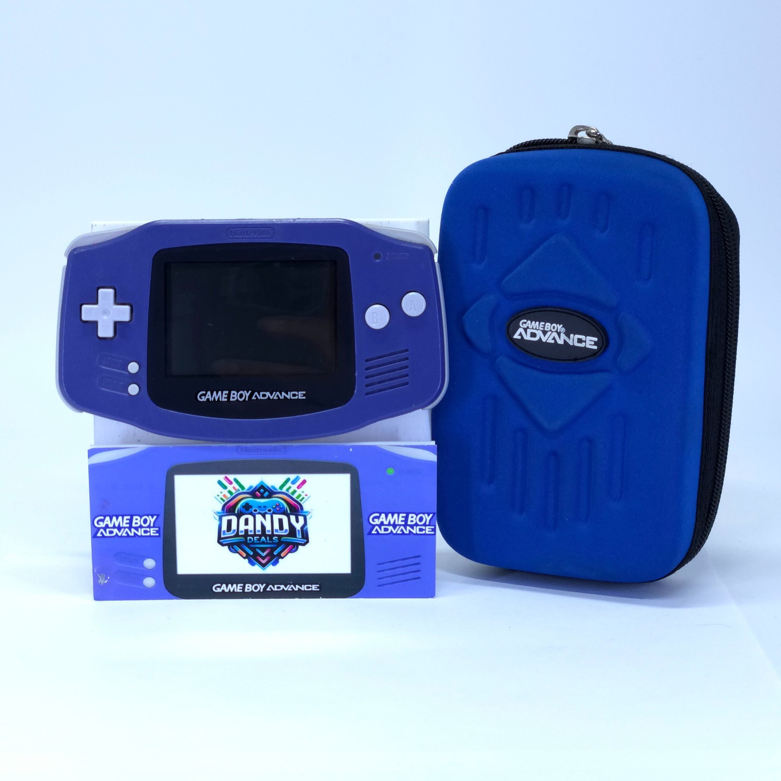 GBA Console Gameboy Advance Purple W/ Travel Bag | Agb-001 – Tested