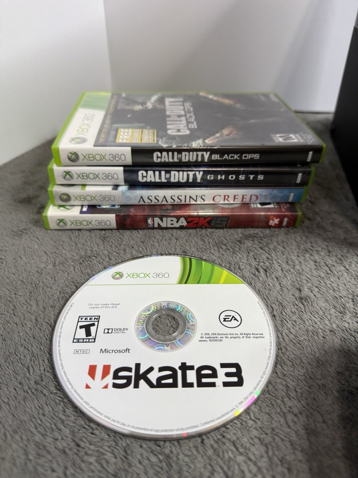 Xbox 360 E 1538 Console 500GB HDD Bundle W/ Controller Tested Works