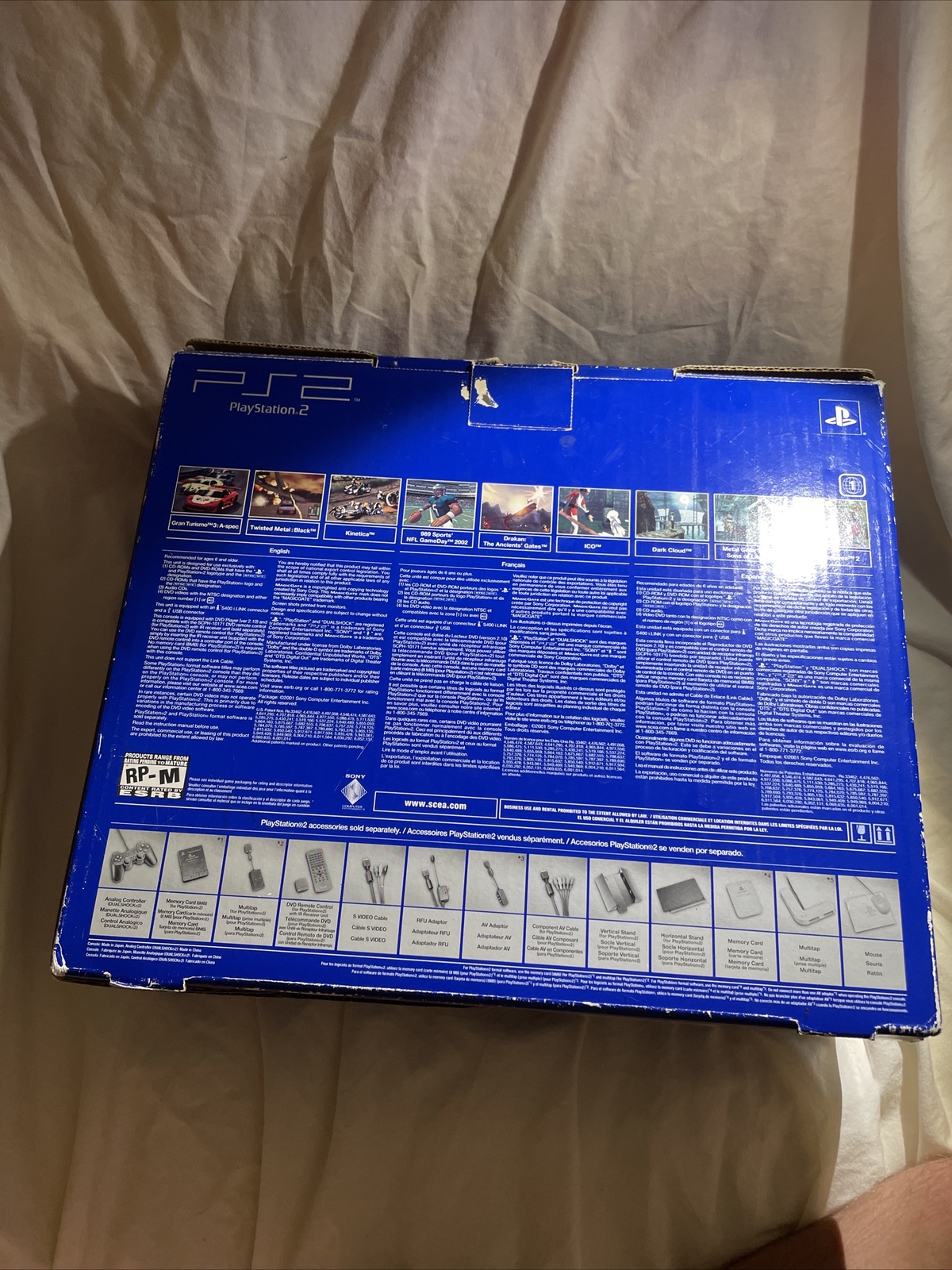 Sony PlayStation 2 FAT console With Box, Memory Card And Xmen The Next Dimension