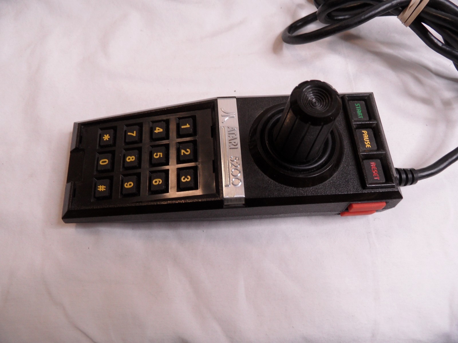 Atari 5200 4 Port Console AV Composite, Power Mod, Working Controller, Game