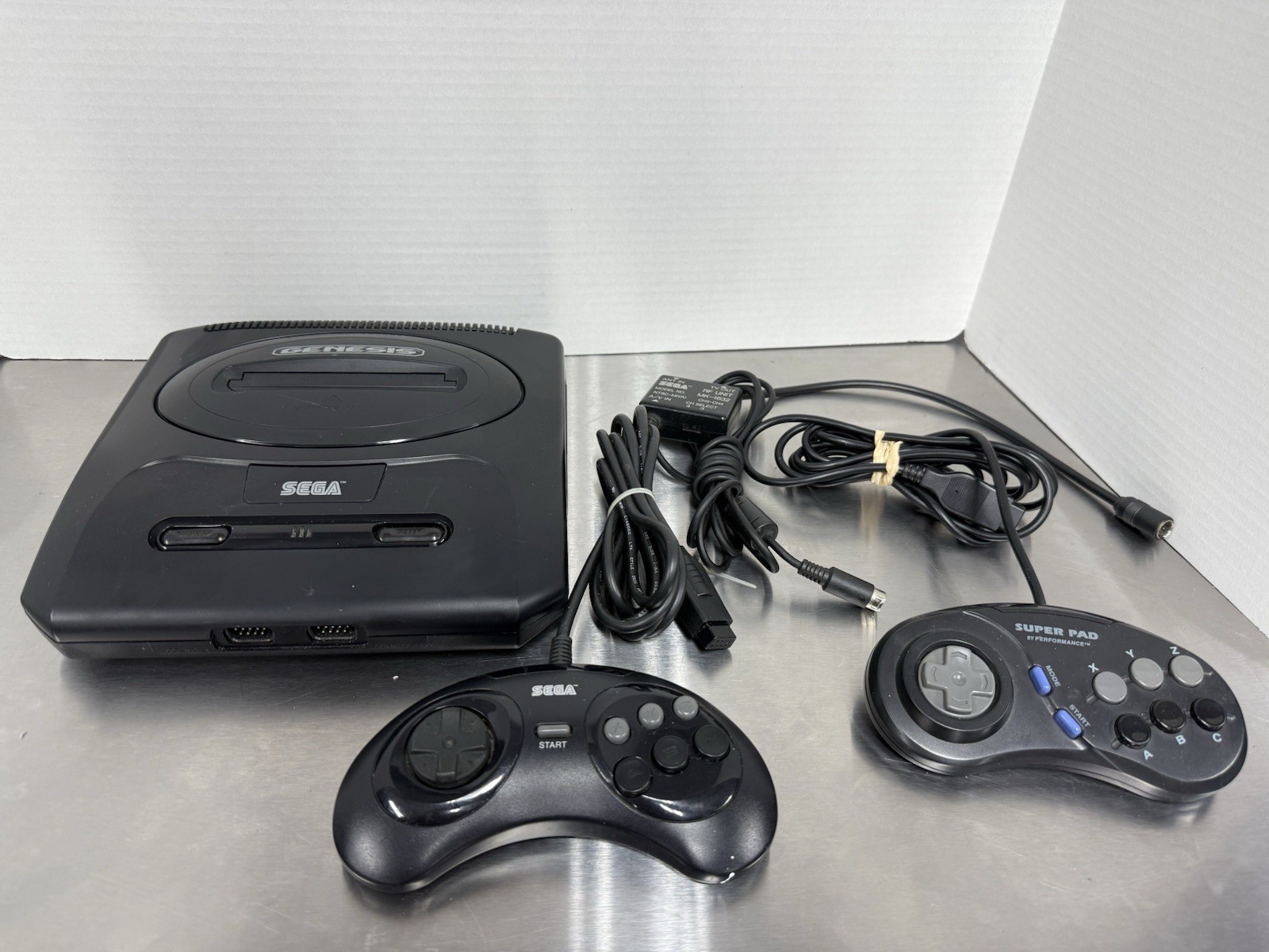 Sega MK-1631 Genesis 1 Console System With One Original 3 Button And 3rd Party