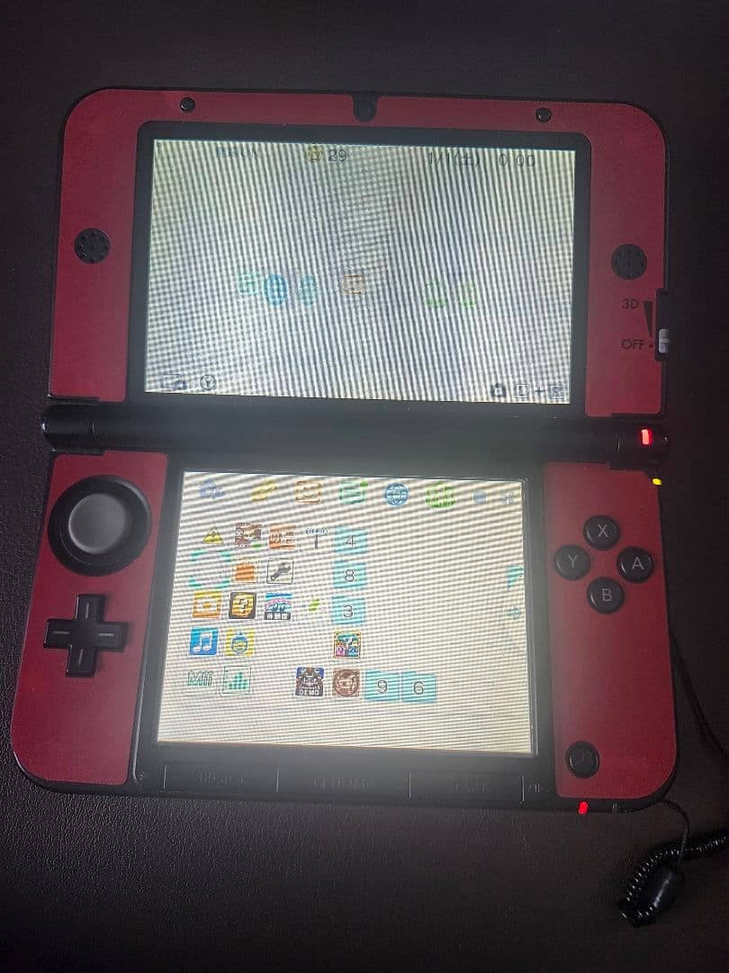 Nintendo 3DS LL XL console Red Black SPR-001 from japan USED