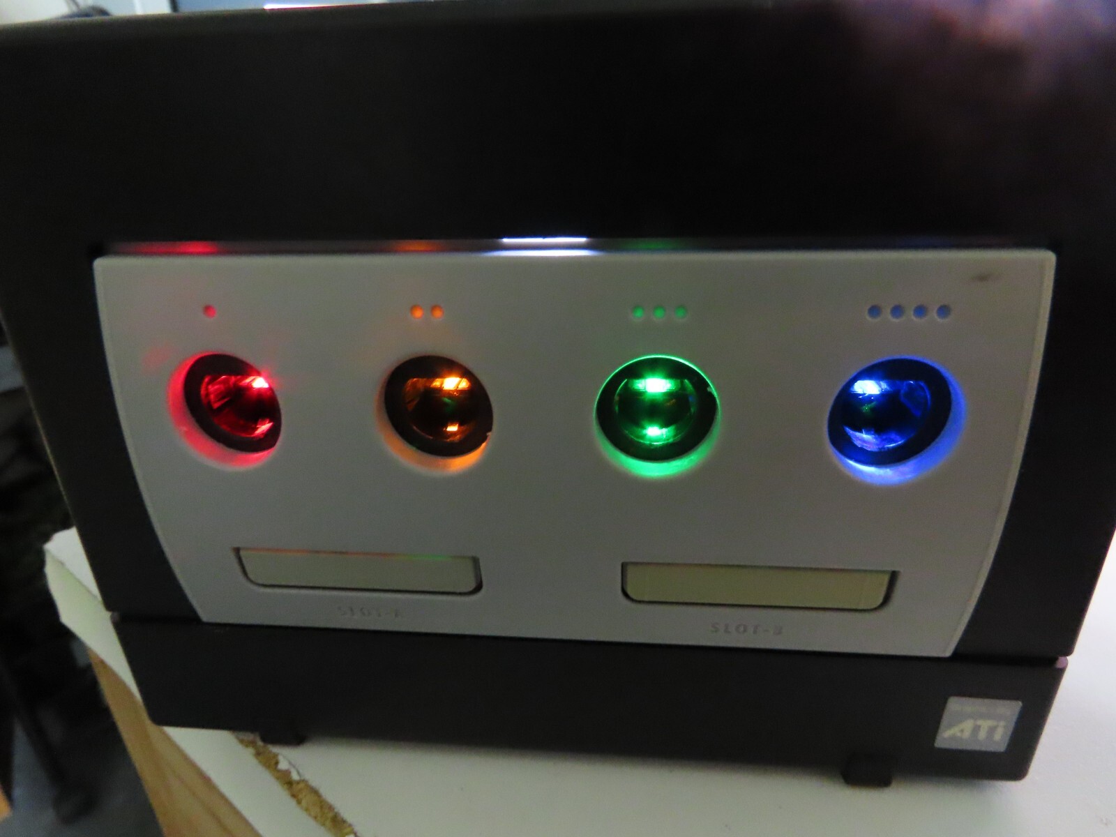 Nintendo GameCube LED Light Mod Modification Controller Port w/ new battery