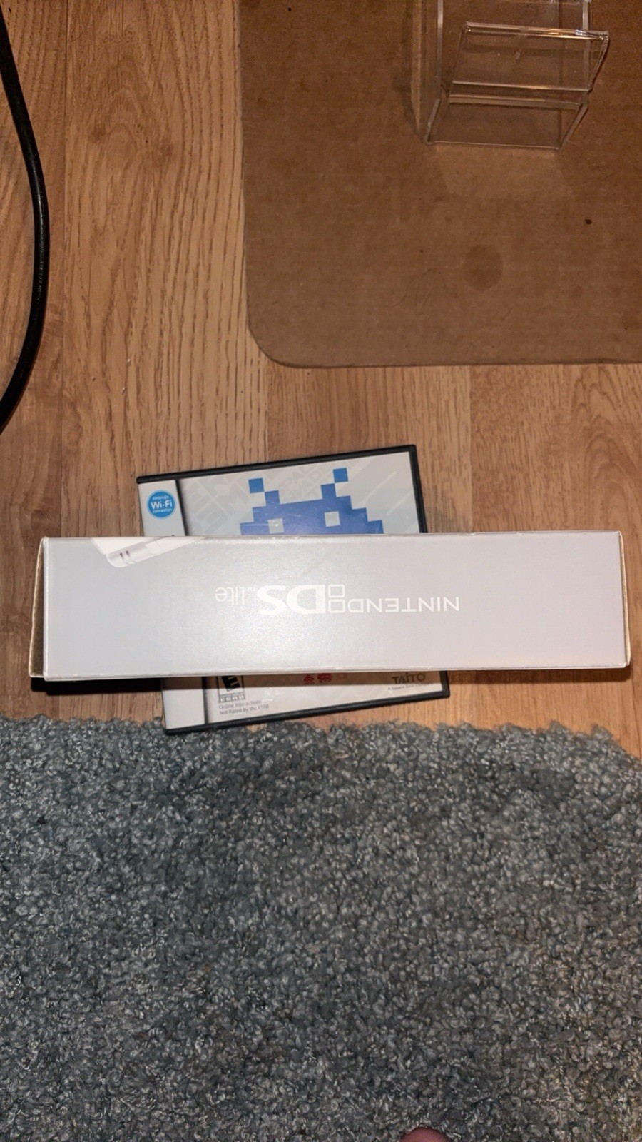 Nintendo DS Lite Launch Edition Silver Handheld System Open Box Mint Console CIB