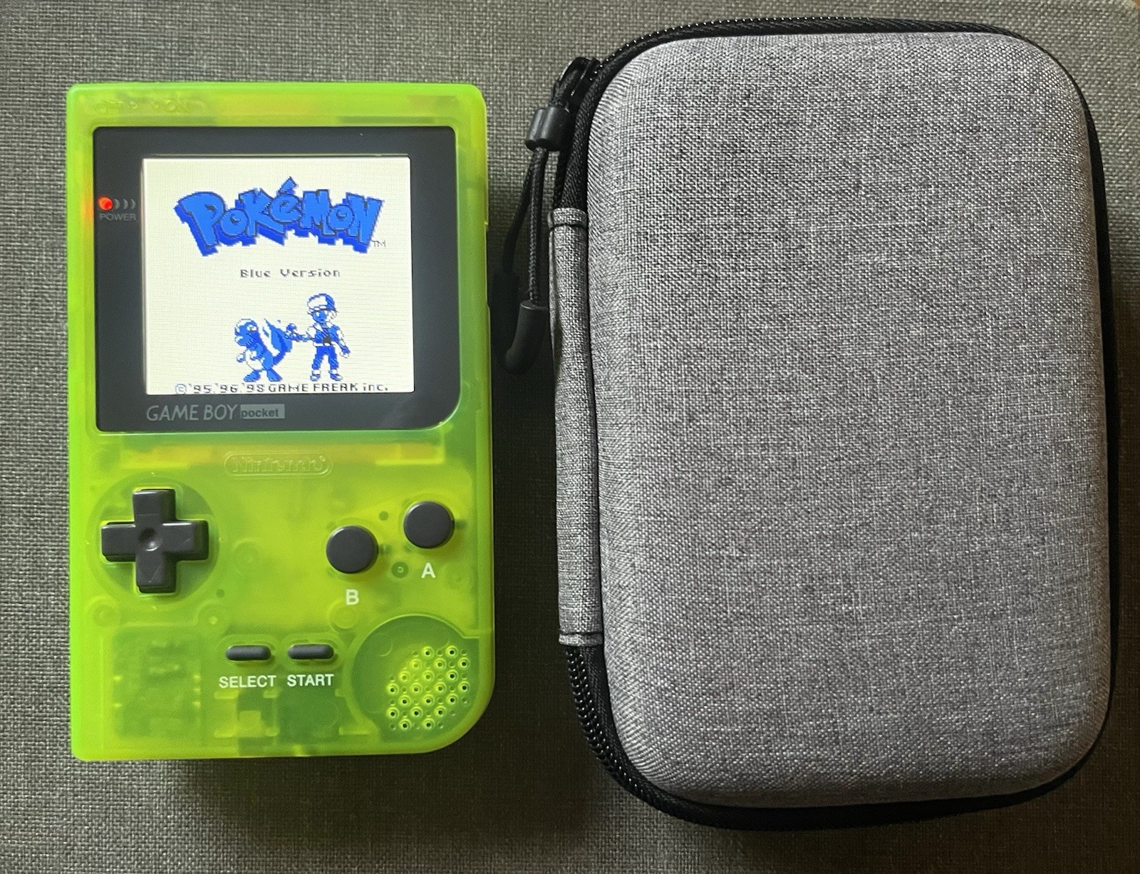 Nintendo Gameboy Pocket Backlight IPS Screen New Shell Glass Lens Extreme Green