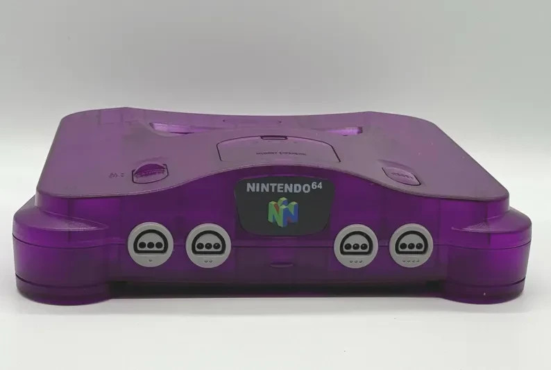 NEW Nintendo 64 N64 Limited Transparent Purple Custom Console Multi-Color LED