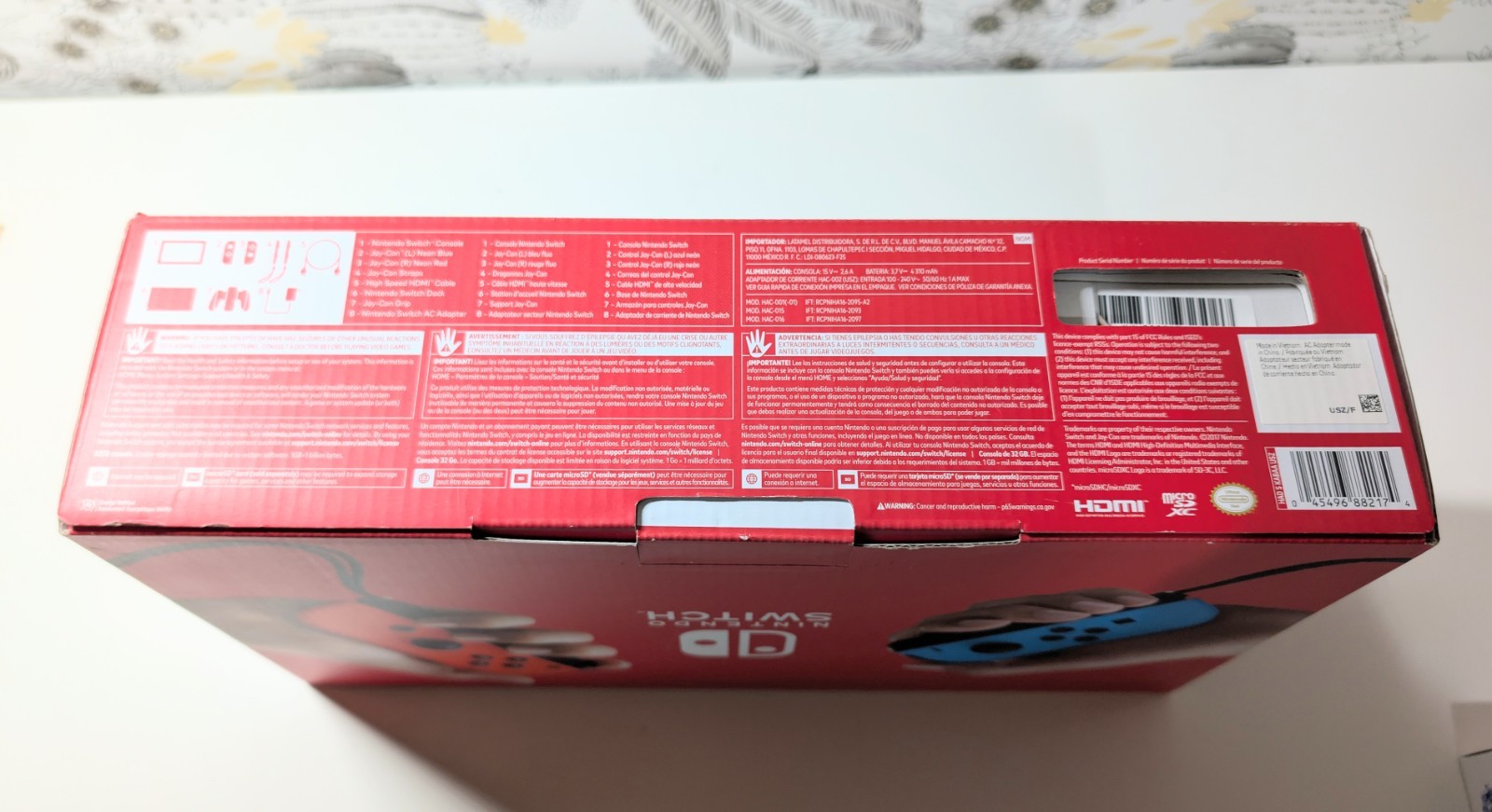 Nintendo Switch 32GB Handheld Console – Neon Red/Neon Blue