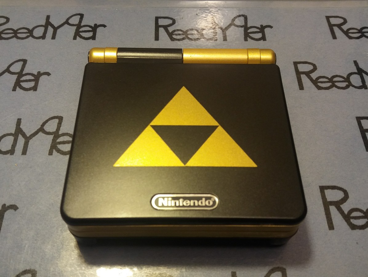 *MINT* Black & Gold Zelda TRIFORCE GameBoy Advance SP AGS-101 Nintendo System GB