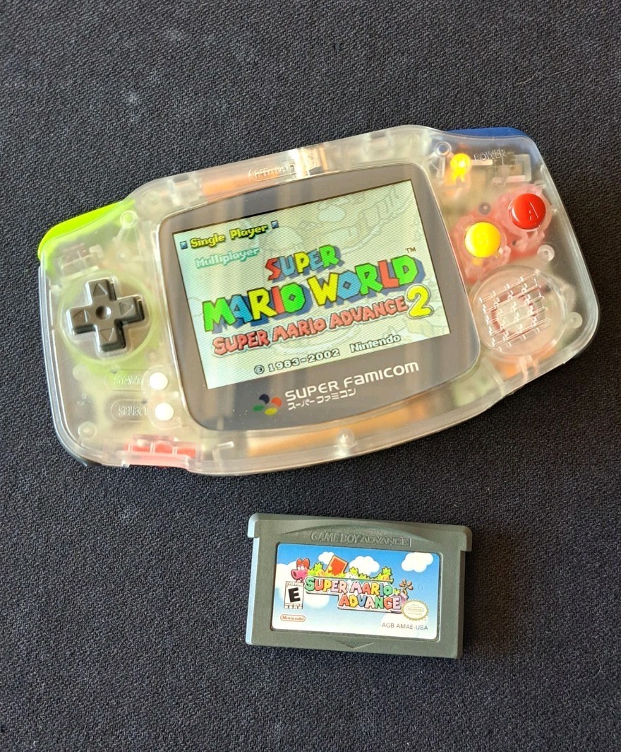 Gameboy Adcance AGB 001 IPS screen, Type C Rechargeable, AMP, And Games