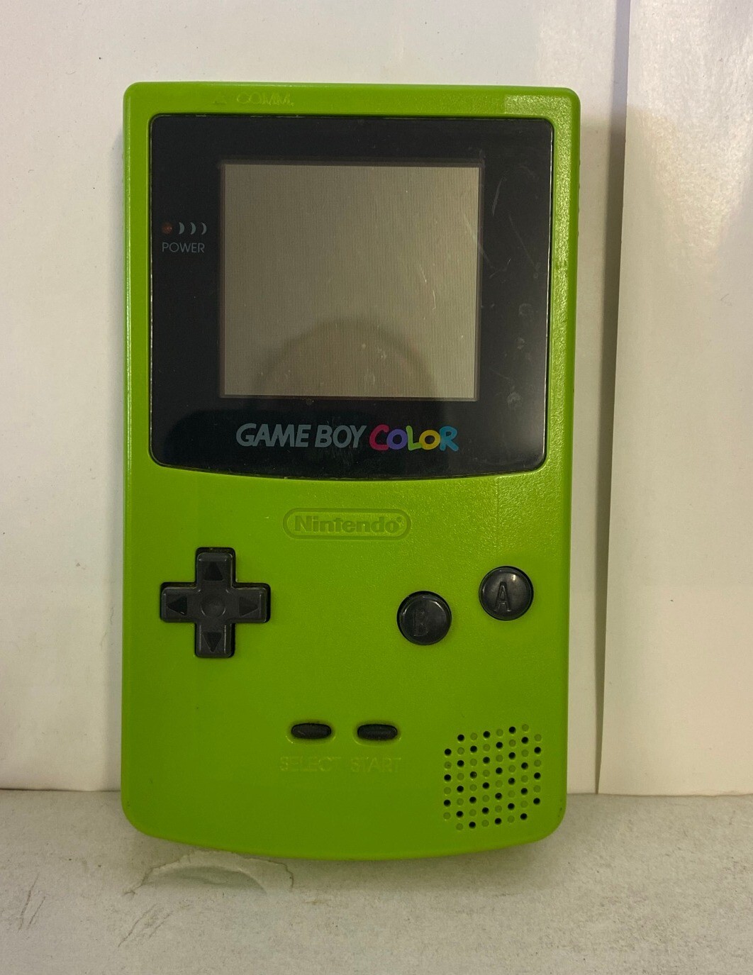 NINTENDO GAMEBOY COLOR KIWI GREEN TESTED WORKS & 2 GAMES CRAZY CASTLE 4, BOWLING
