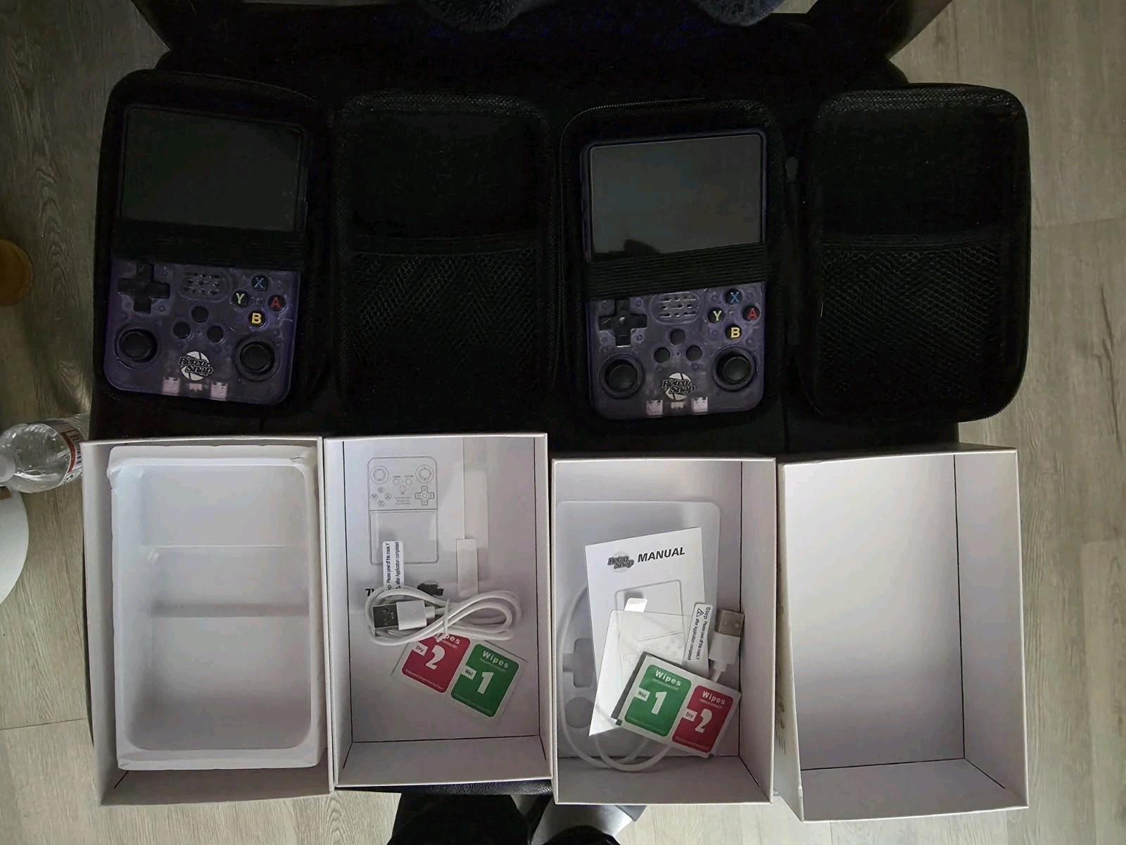 RetroSnap Retro Snap Play Handheld Game Console 128GB Clear Purple 40,000+ Games
