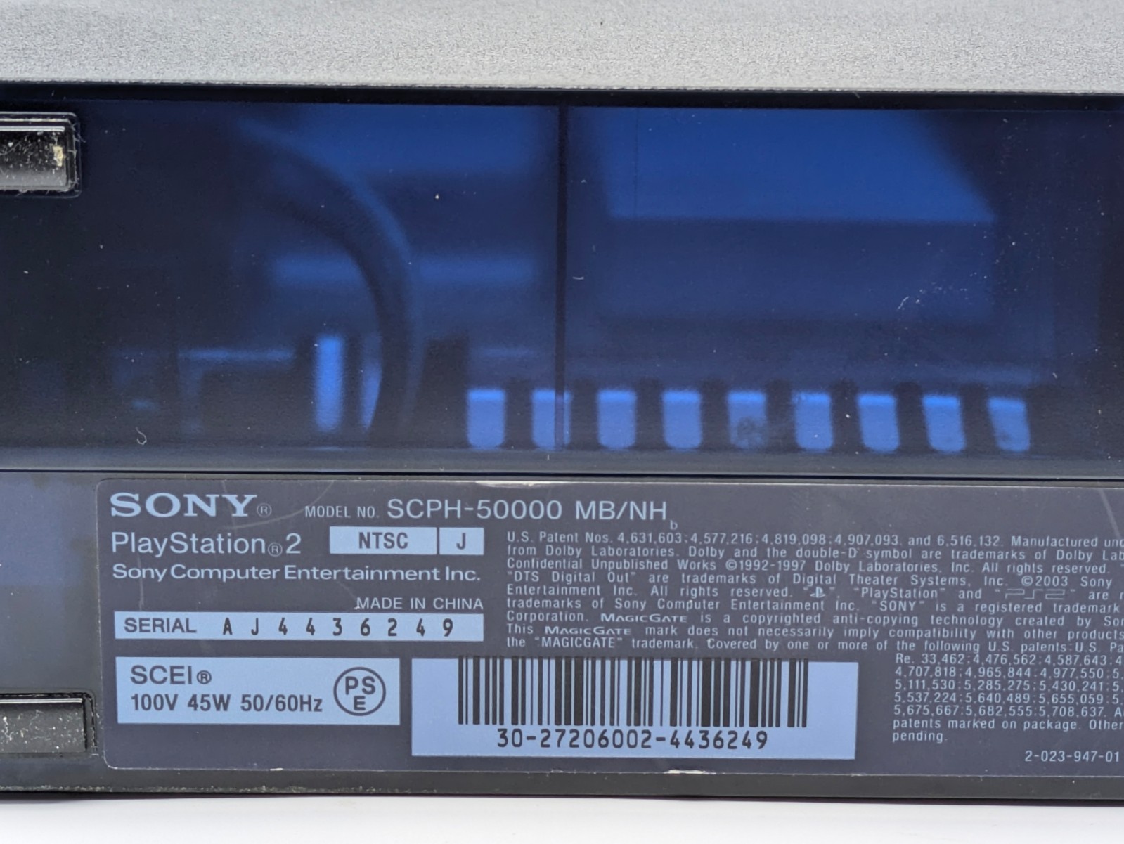 Sony PlayStation 2 Midnight Blue BB Pack SCPH-50000 MB/NH Console Boxed Tested