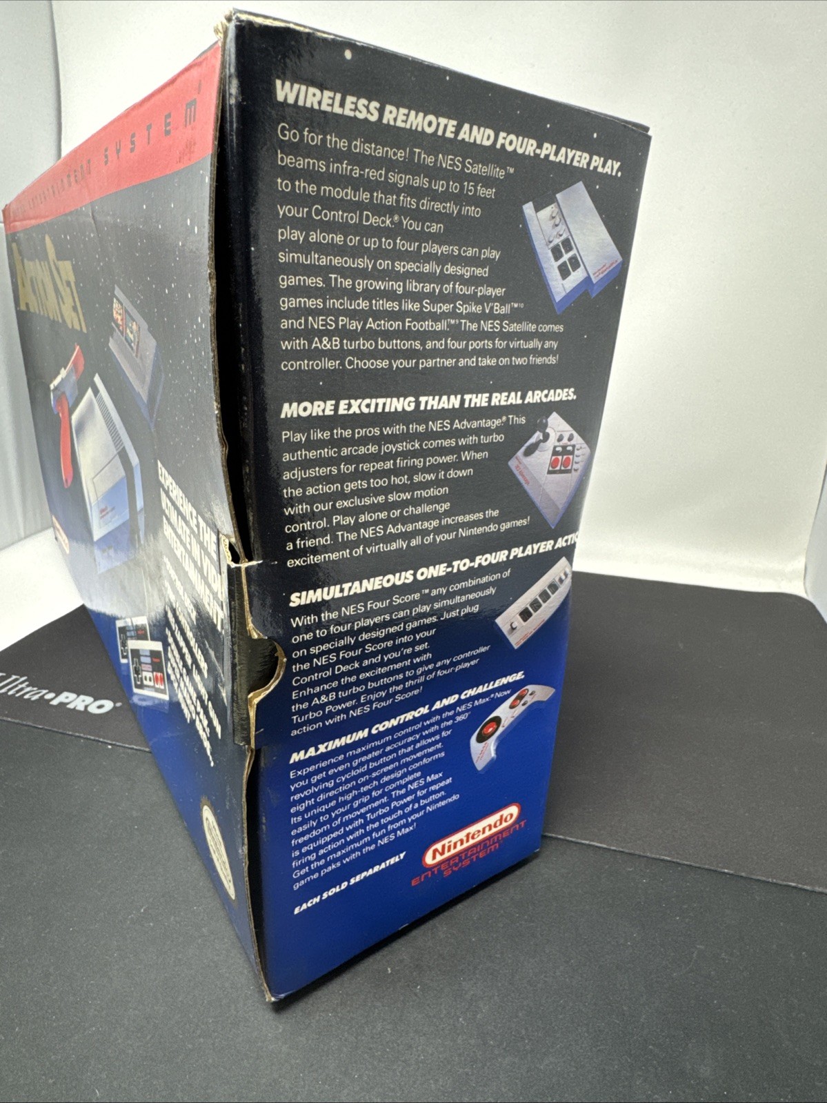 Nintendo NES Action SetConsole Empty Box, Poster, Manual, Inserts ONLY *READ*