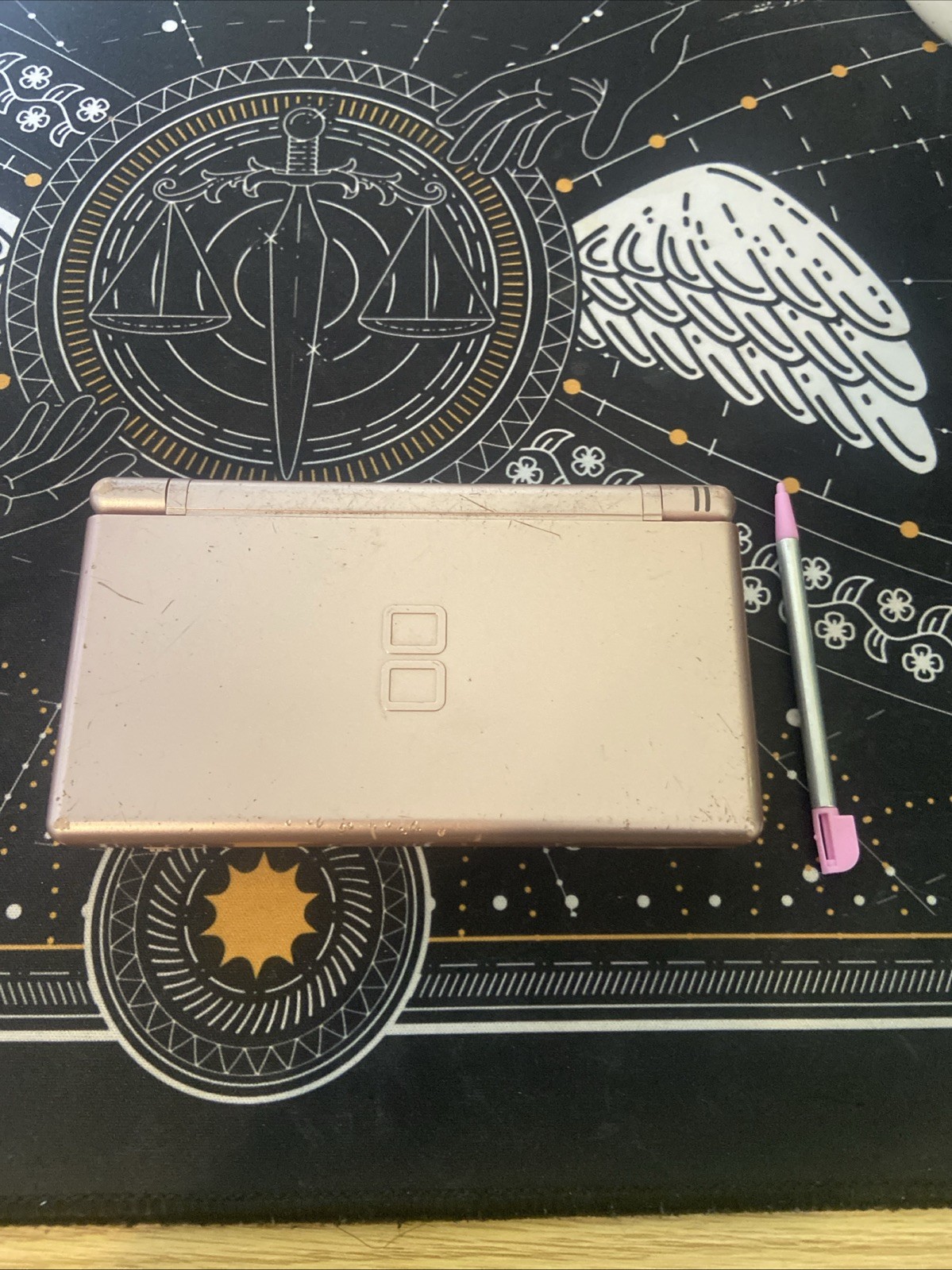 Nintendo DS Lite Coral Pink Handheld Console System Tested Working