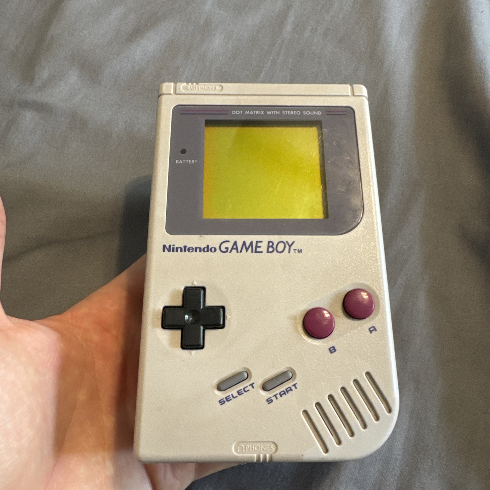 Nintendo Game Boy Open Box – Console, Headphones, Cable, Manuals (NO TETRIS)