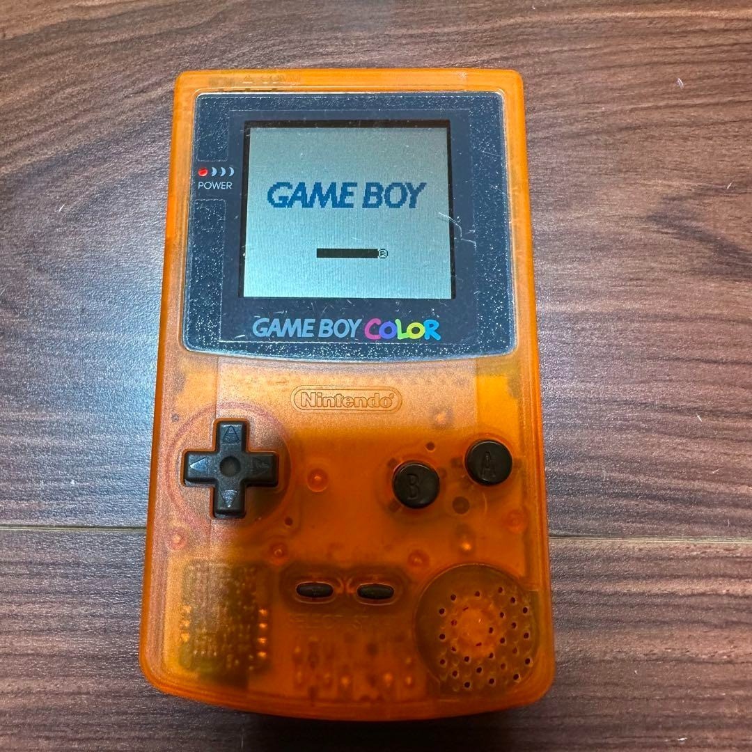 Game Boy Color Clear Orange & Clear Black Console IGamtem Number 4572
