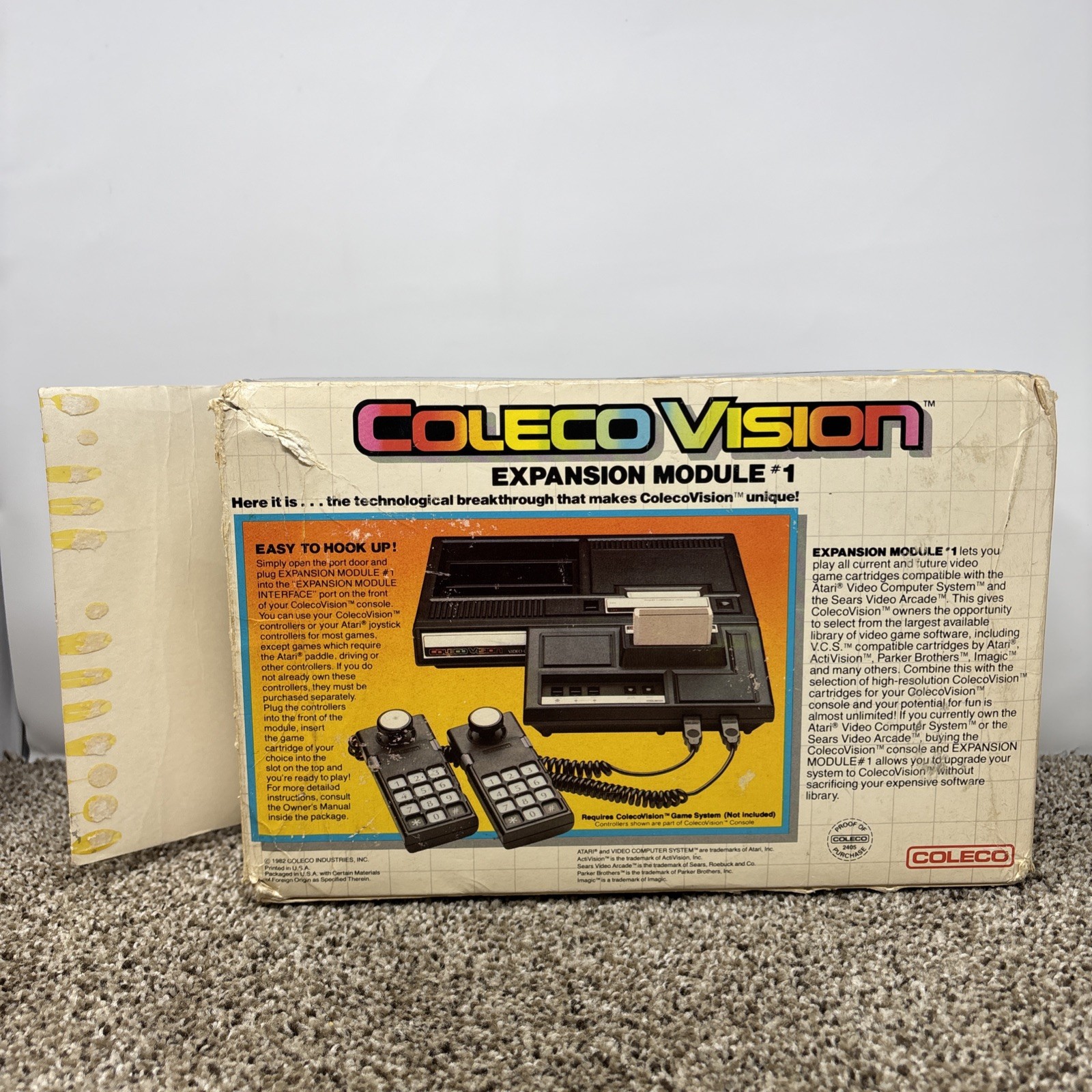 ColecoVision Expansion Module 1 Atari 2600 Adapter Tested With Box