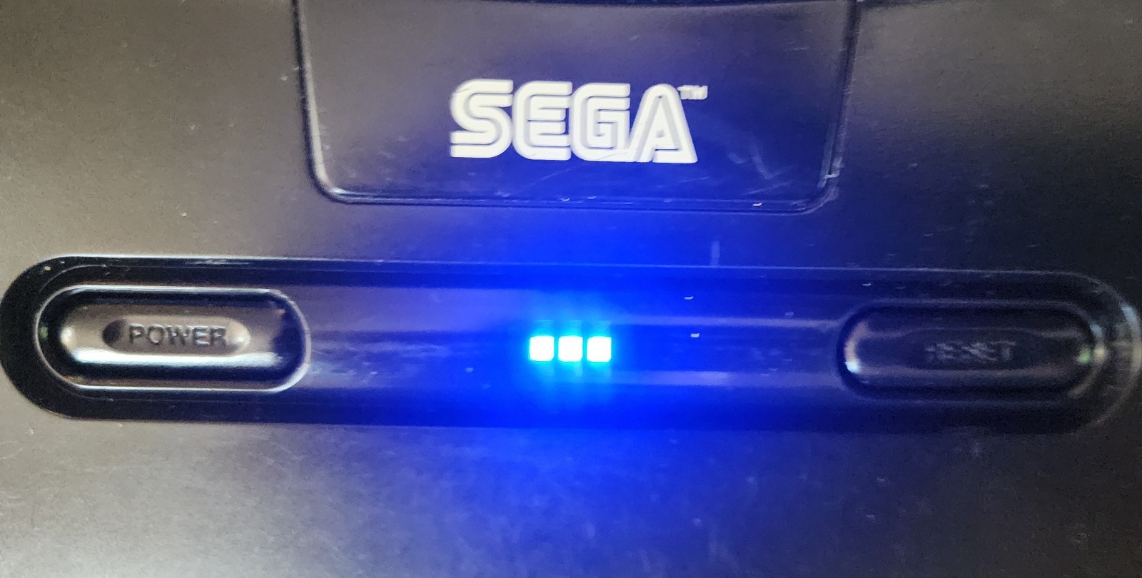 SEGA Genesis Model 2 Console Only Blue Power LED Mod