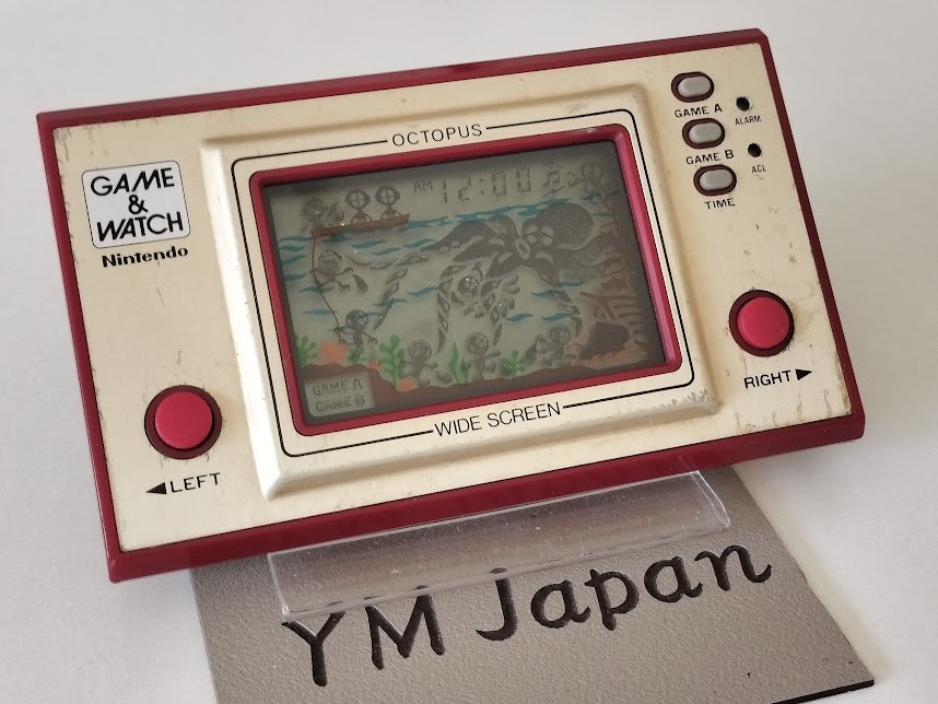 Nintendo OC-22 OCTOPUS LSI Game and Watch Used Vintage Retro Japan #05165169