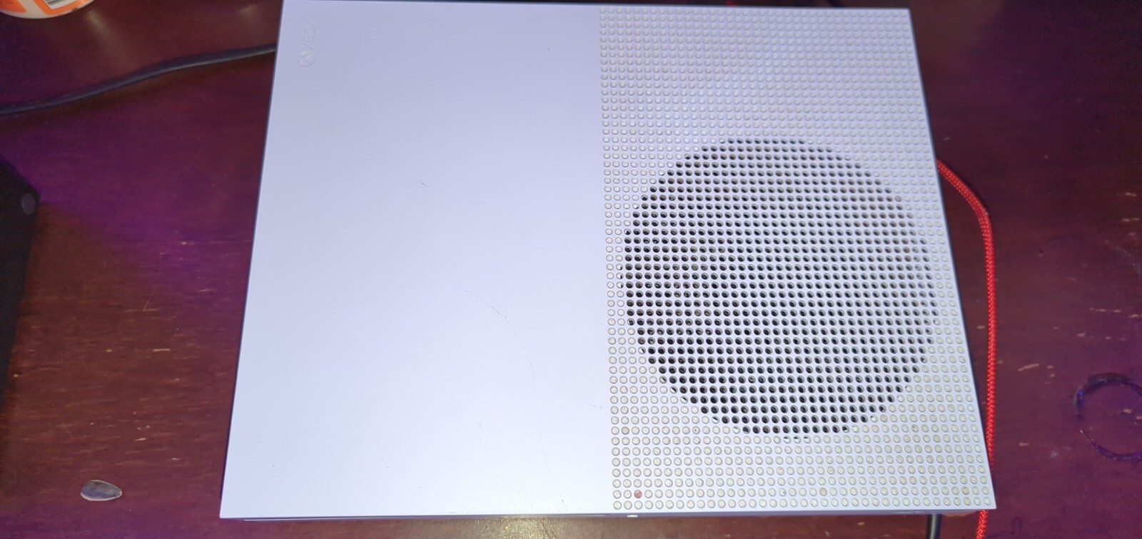 White Xbox One S, 365GB, Used.