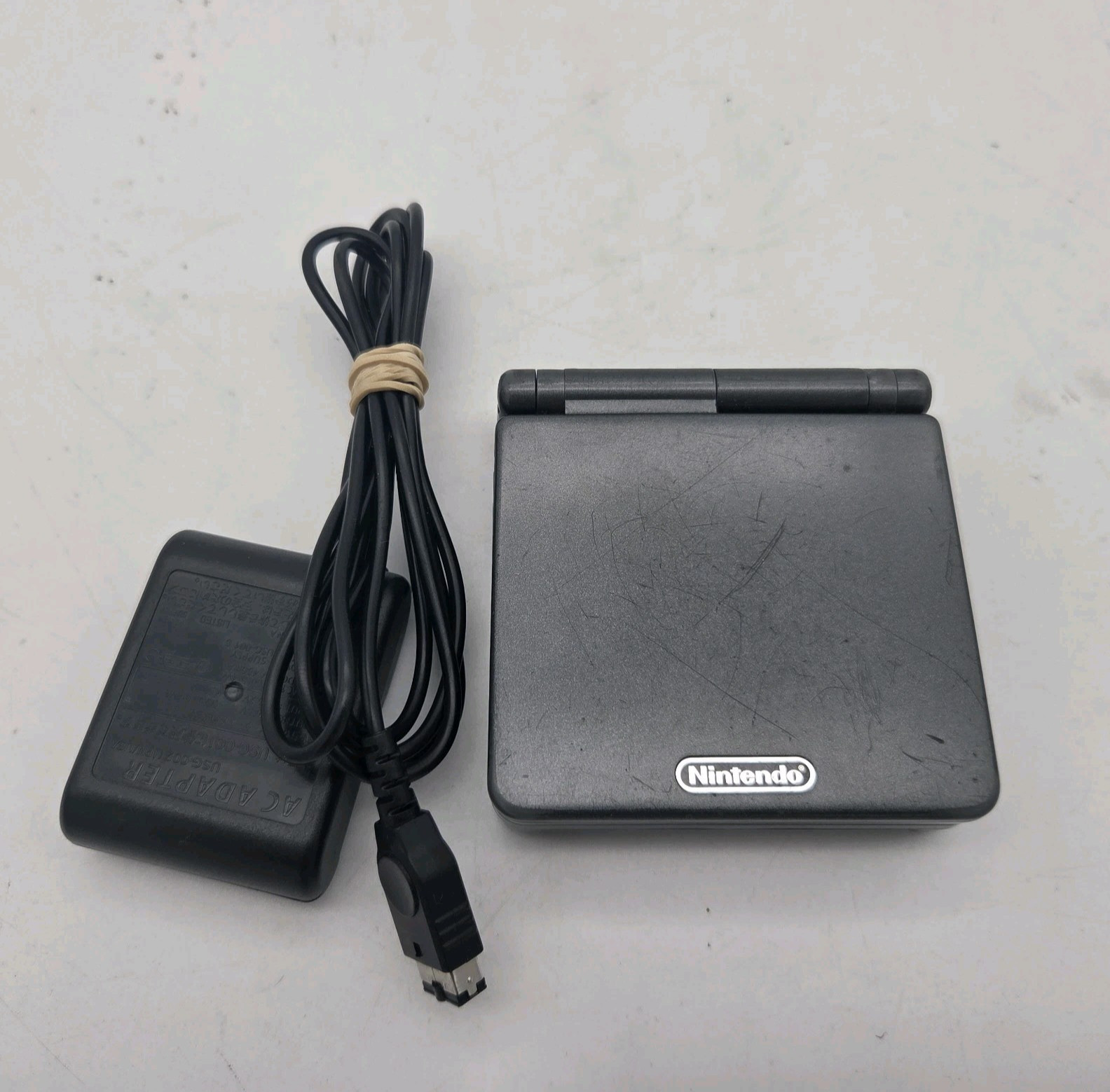 Graphite Nintendo Gameboy GBA SP AGS-101 Handheld & Charger! Tested & Working