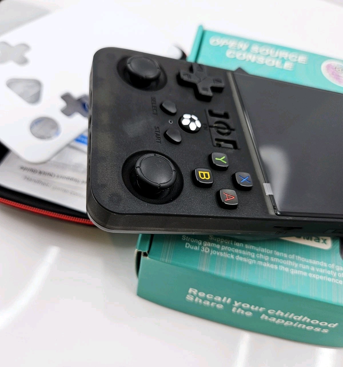 R36MAX Retro Handheld Game Console Open Source Linux 4” IPS Screen 64GB Black