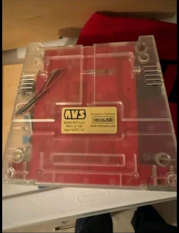 RetroUSB AVS Transparent Limited Edition With Power Coloring #91 Sold Out