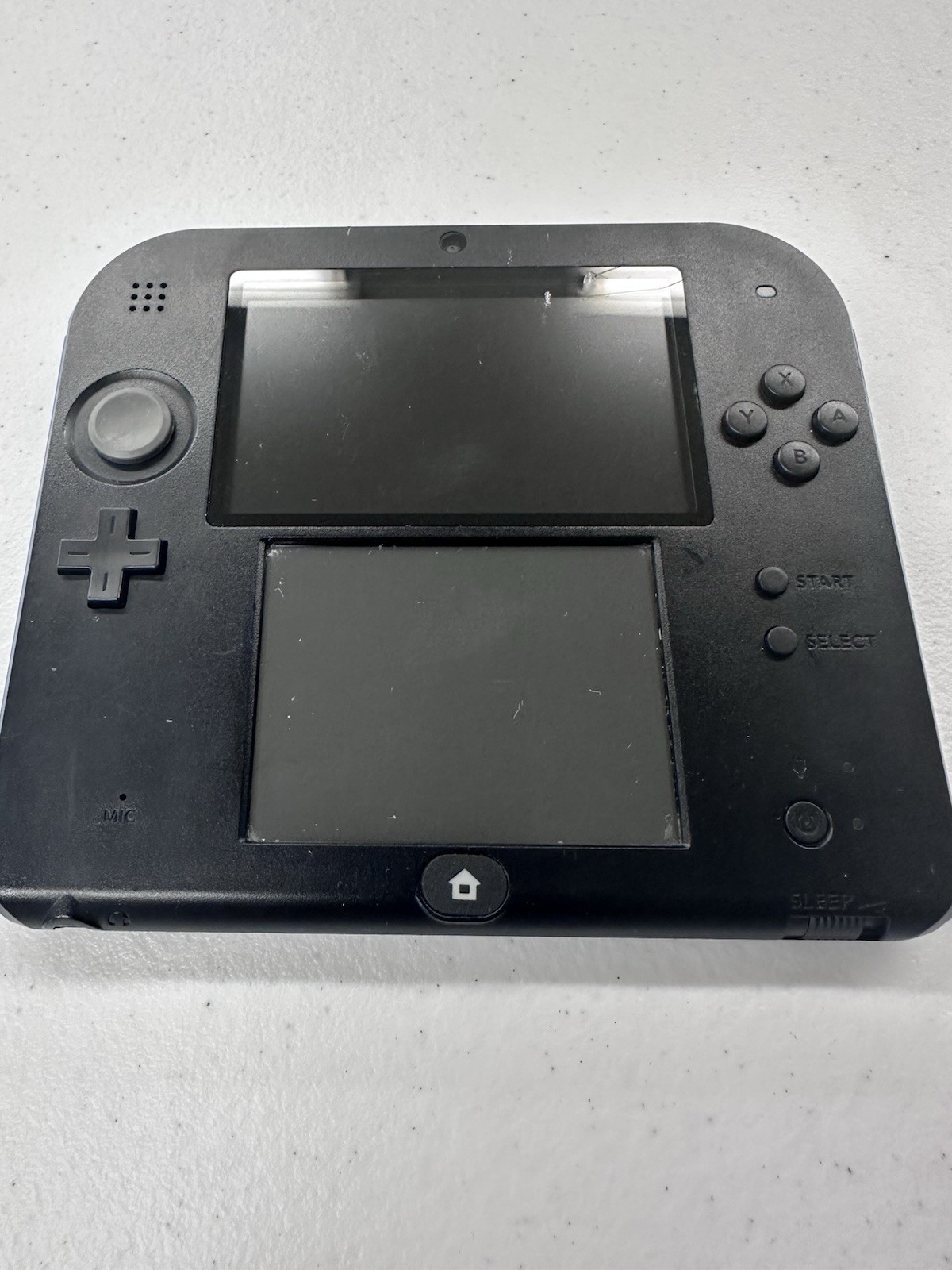 Nintendo 2DS Handheld Console Bundle W/ Charger, Black/Blue FTR-001