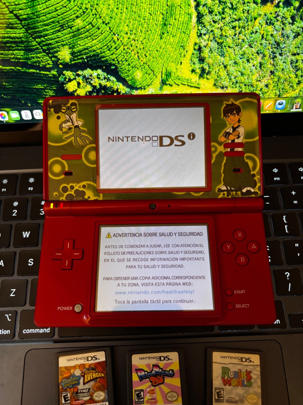 Nintendo DSi Red Console Only Tested US Model English Works, No Stylus w/ games