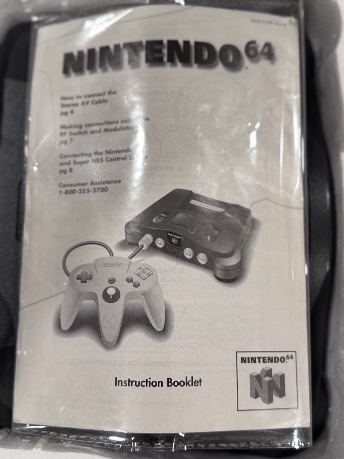 Nintendo 64 Console Atomic Purple Controller System Bundle with Box