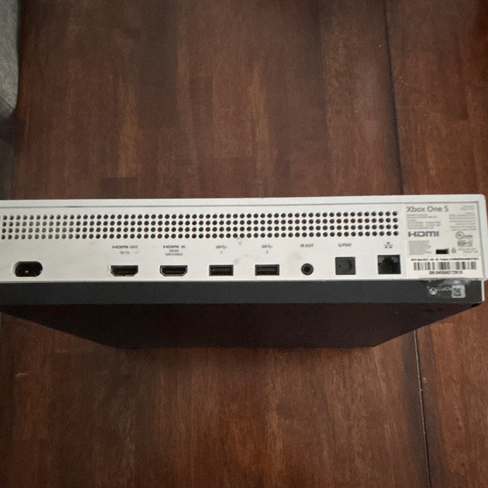 **UNTESTED DUE TO HDMI PORT BROKEN**Microsoft Xbox One S White 2017 WiFi Console
