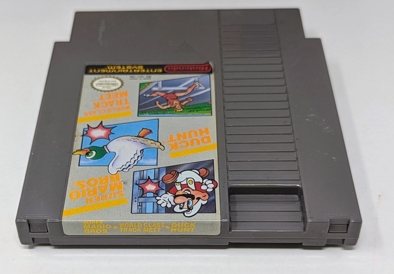 Nintendo NES Console Bundle w/ Super Mario Bros/Duck Hunt/Track Meet – Tested!