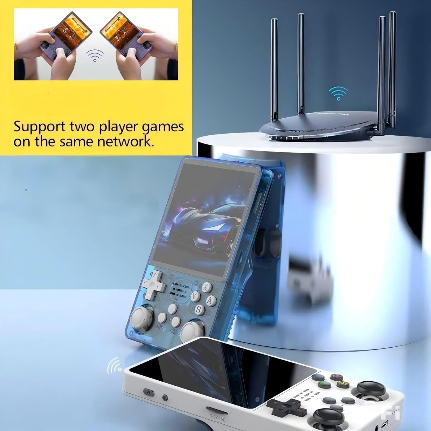 R36Plus Handheld Game Console,Portable Retro Gaming Console 4.0″ IPS Screen ,64G