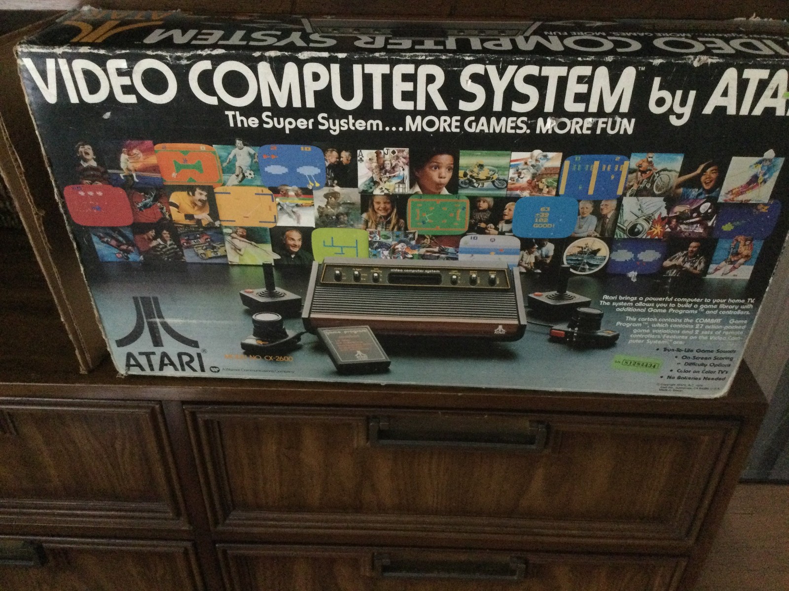 Vintage Atar 2600 6 switcher wood grain