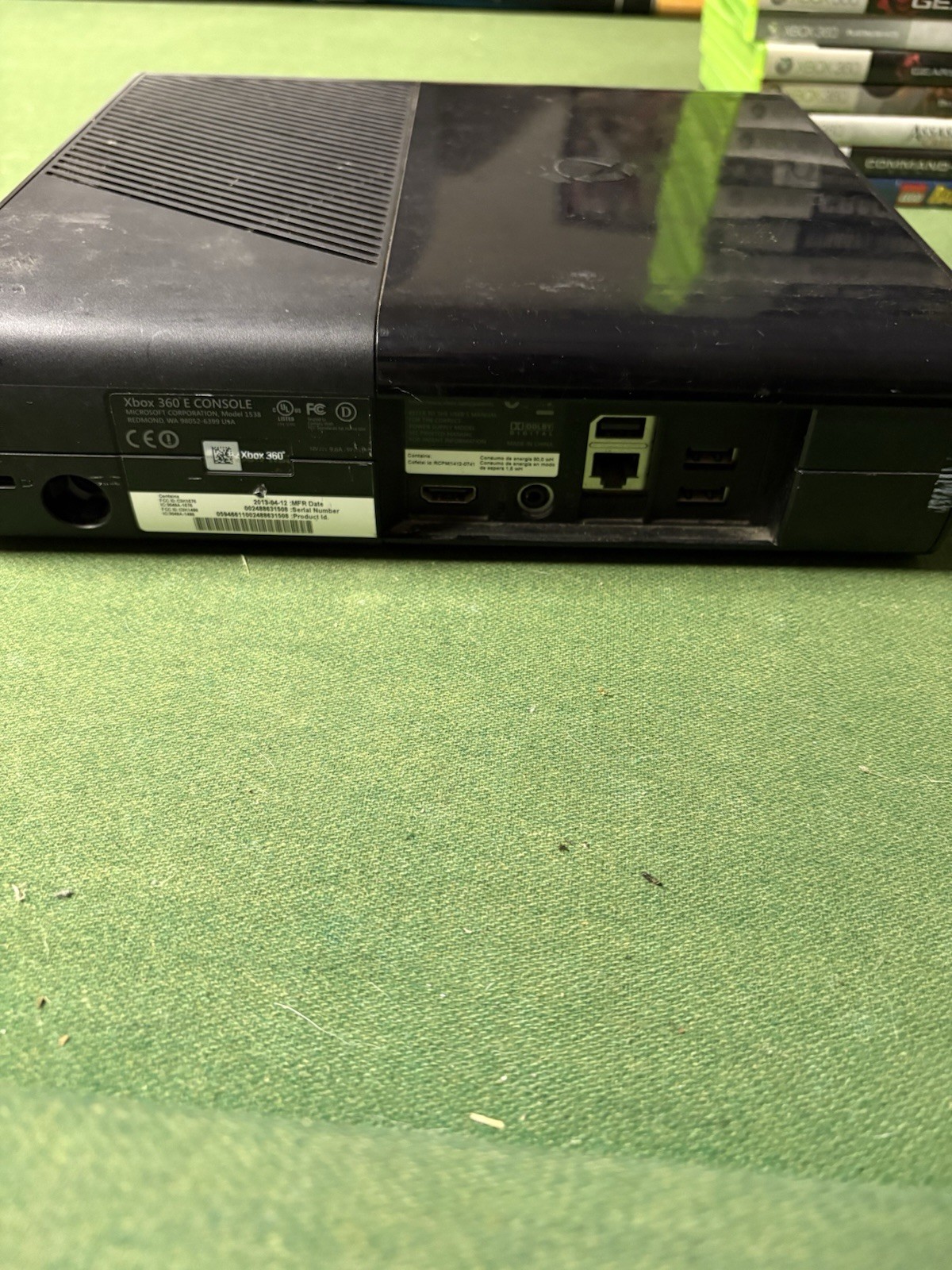 Xbox 360 E Bundle, 3 Wireless Controllers, 45 Games—TESTED/WORKING!
