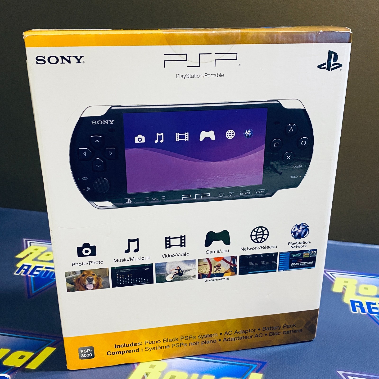 Sony PlayStation Portable (PSP 3000 Black) Launch Edition New Factory Sealed
