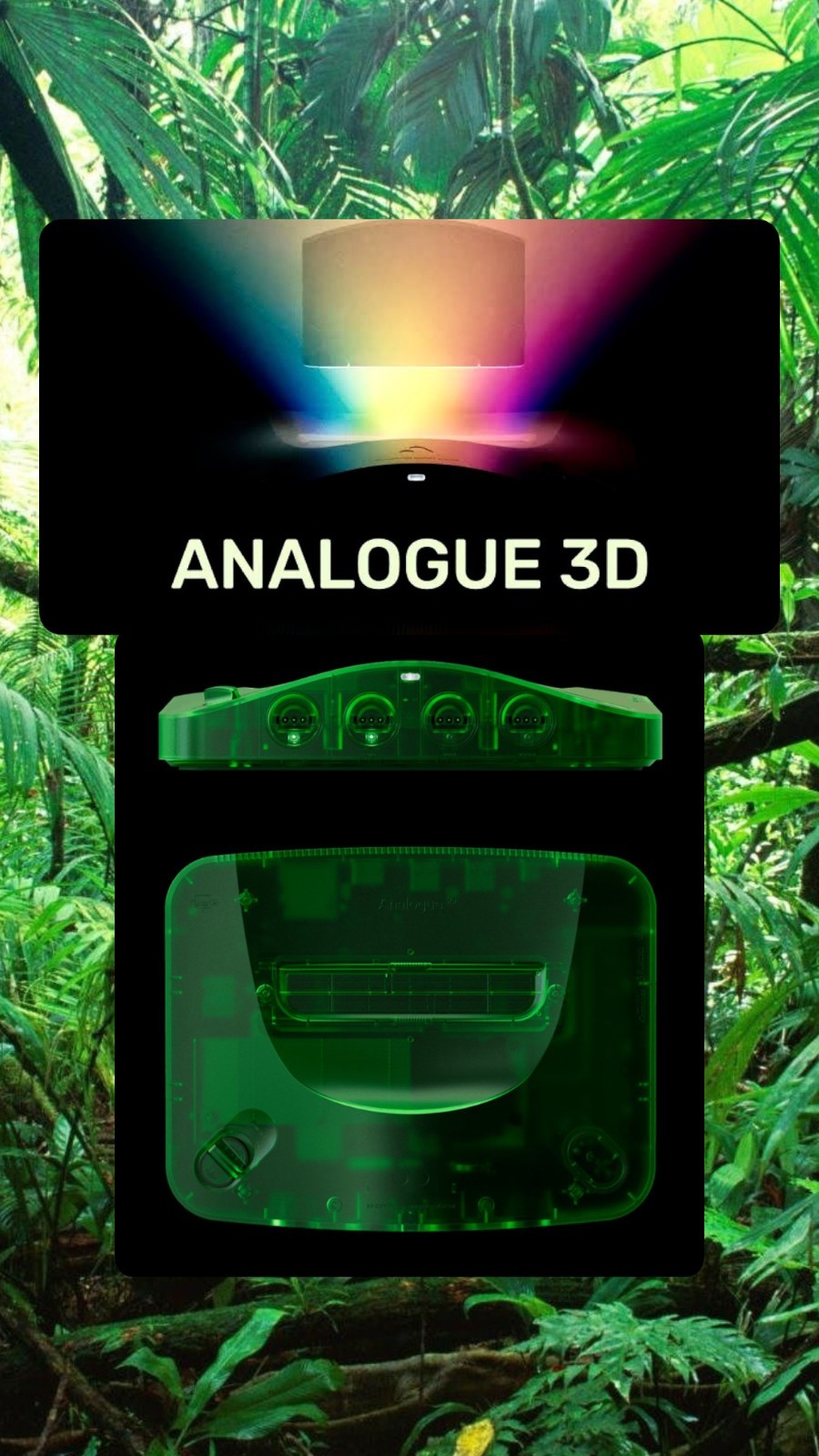 Analogue 3D Funtastic Jungle (Green) Limited Edition Console & 8BitDo Controller