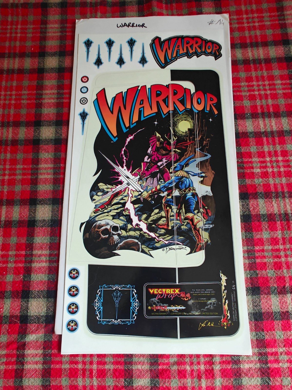 Vectrex Console VectrexWraps Warrior 1st Edition #14/35 Limited Wrap Rare 2014