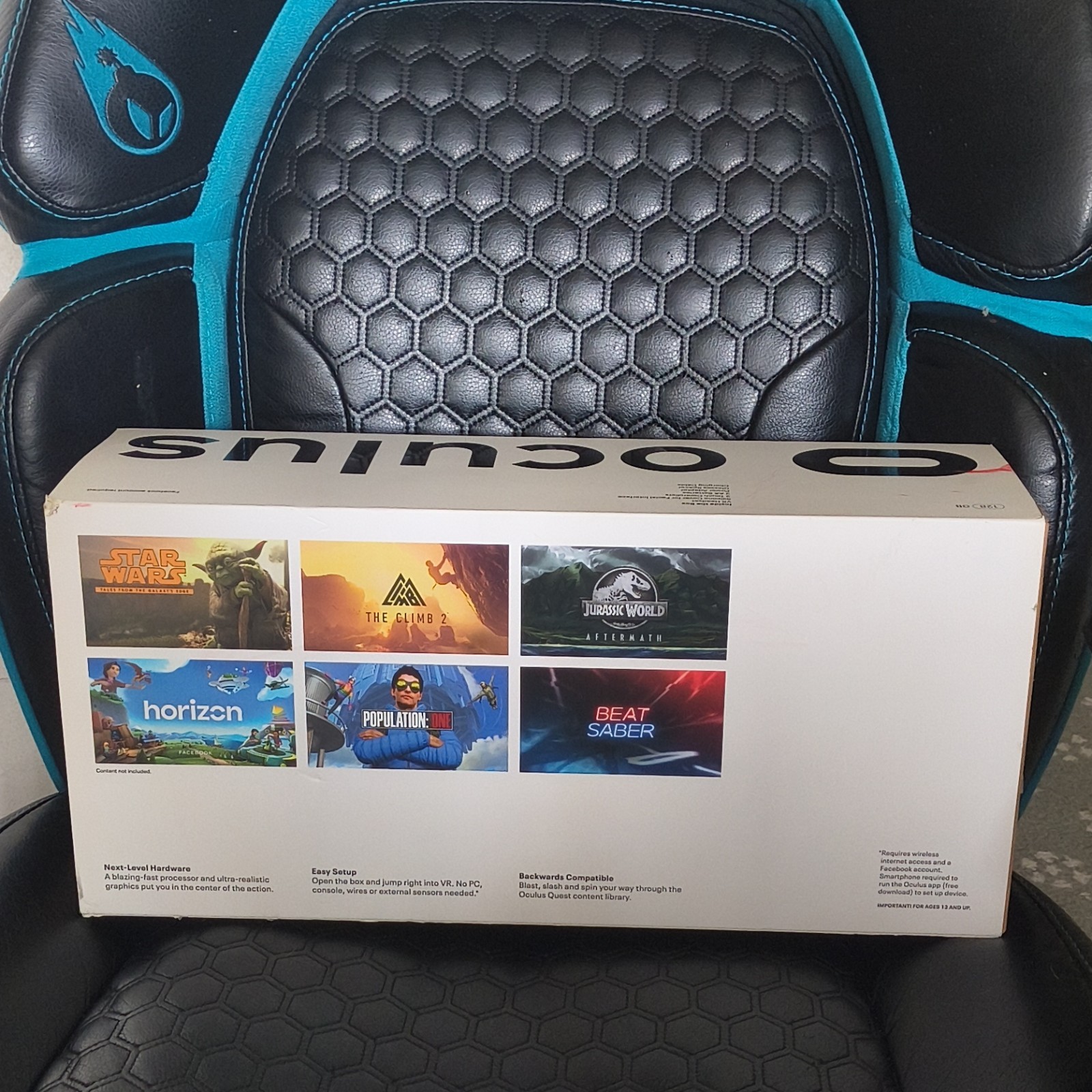 BOX ONLY!Oculus Quest 2 Standalone VR Headset 128GB White KW49CM 2021 VR System